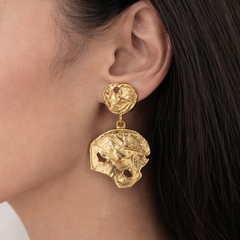 Molten Aura Drop Earrings