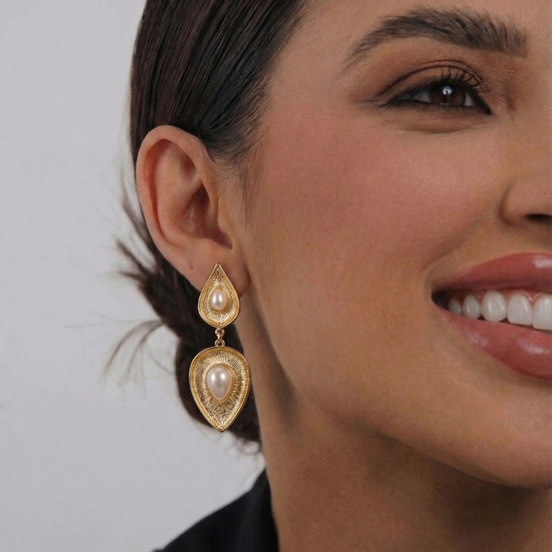 Suncrest Pearl Drop Earrings