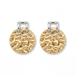 Dual Coin Drop Earrings
