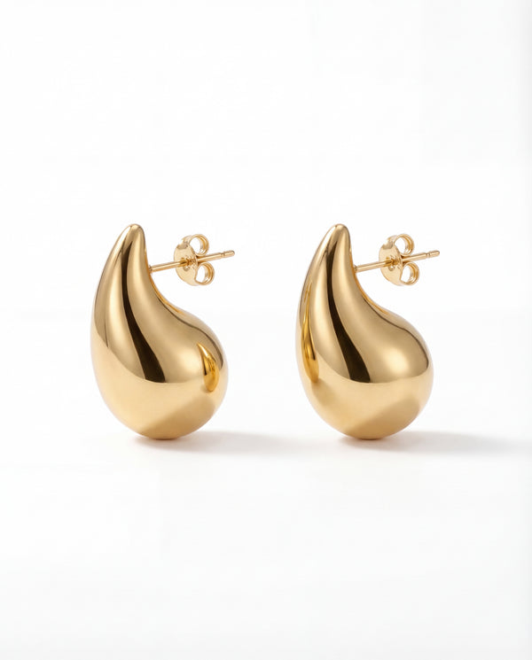 Tear Drop Stud Earrings