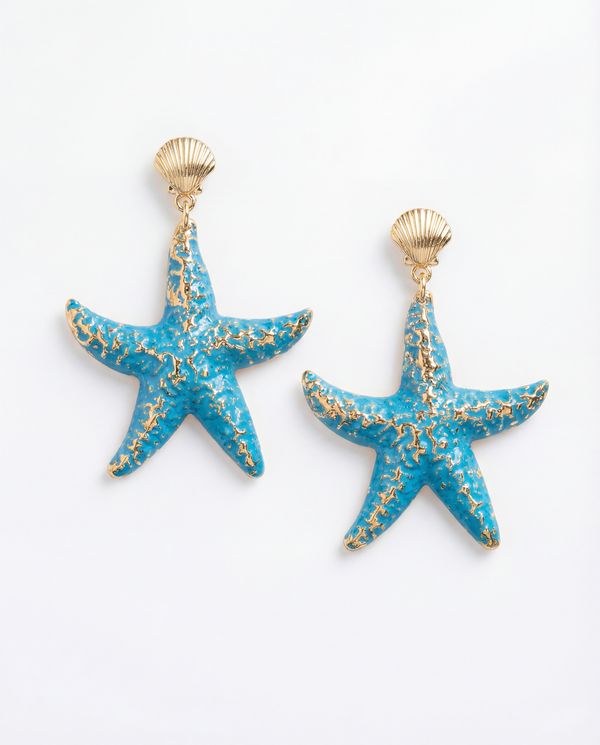 Azure Tide Drop Earrings