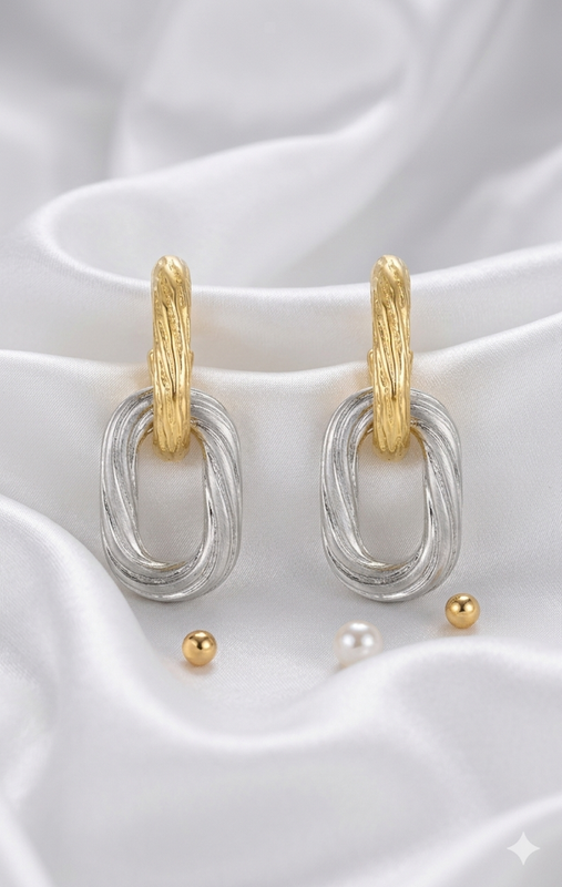 Fusion Loop Drop Earrings