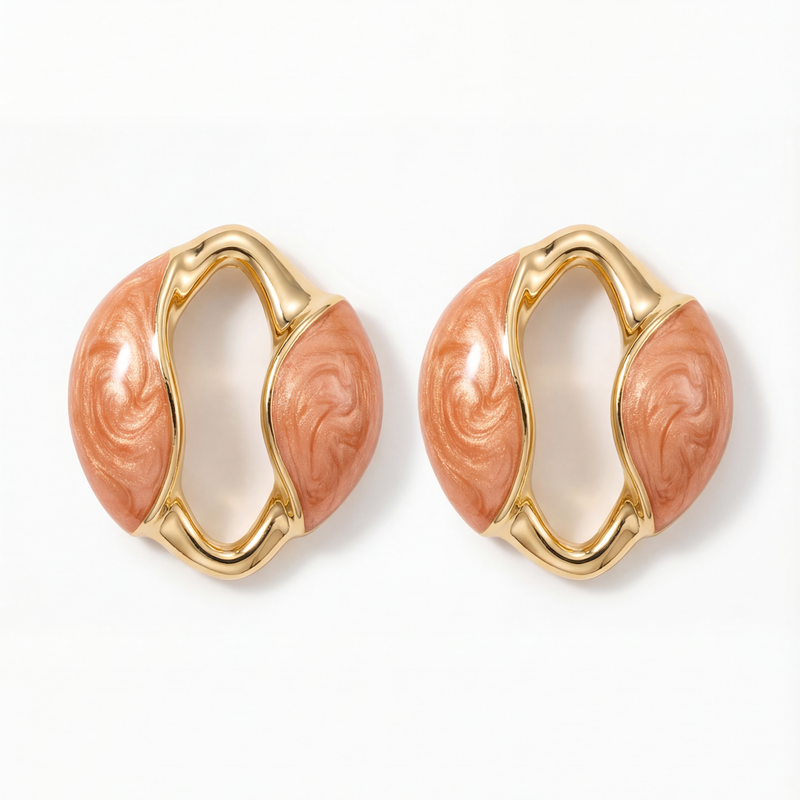 Saffron muse studs