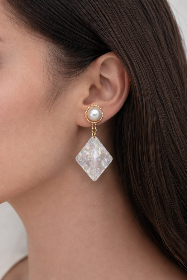 Pearl Mirage Drop Earrings