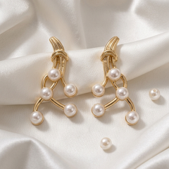 Serene Pearl Branch Earrings