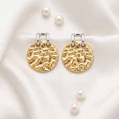 Dual Coin Drop Earrings