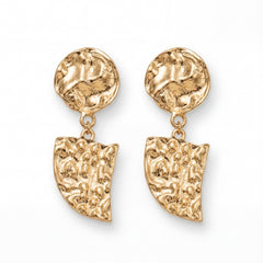 Molten Crest Drop Earrings