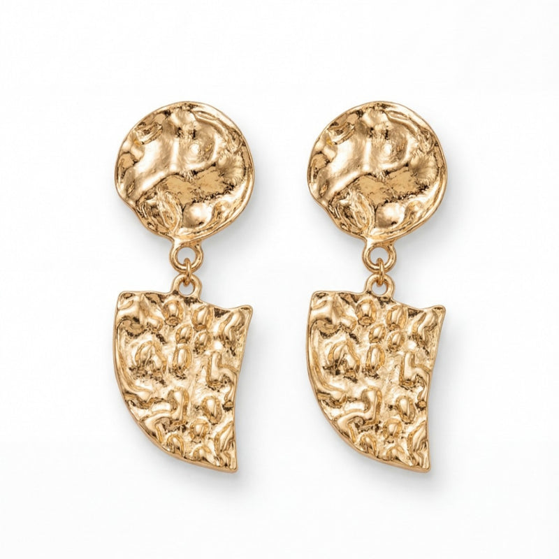 Molten Crest Drop Earrings
