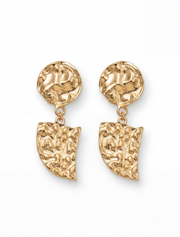 Molten Crest Drop Earrings