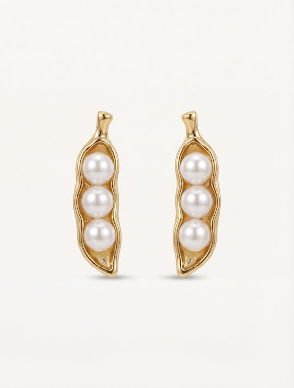 Pearl Pod Stud Earrings