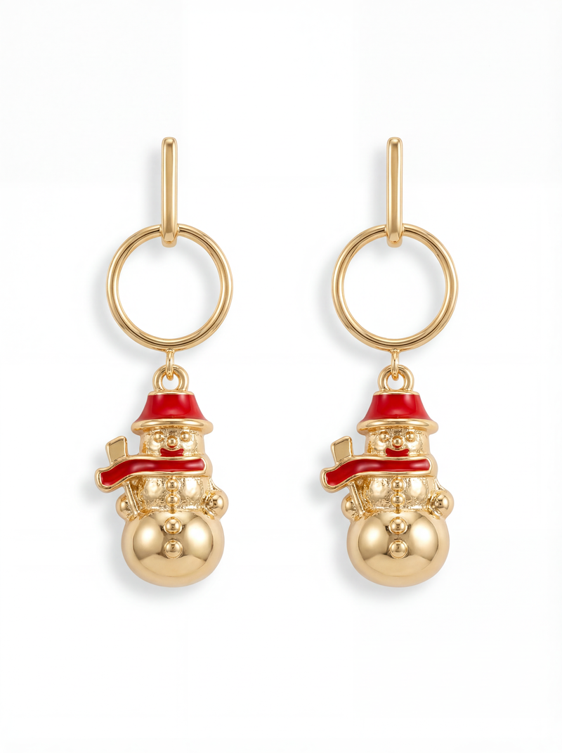 Noel Snowman Drop Earrings