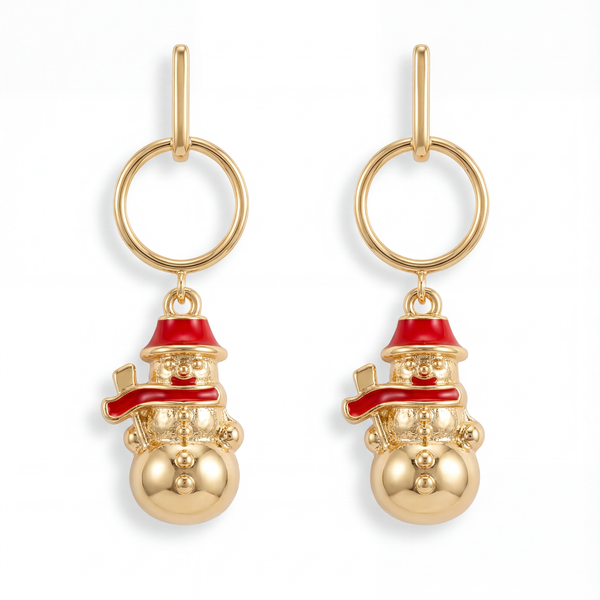 Noel Snowman Drop Earrings