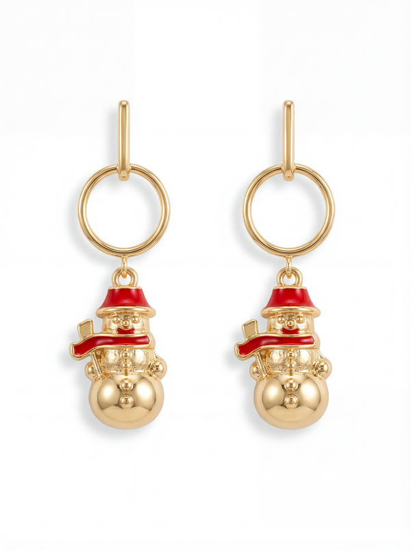Noel Snowman Drop Earrings