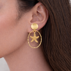 Peach Tide Drop Earrings