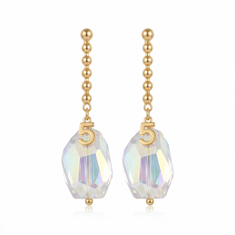 Crystal Aura Drop Earrings