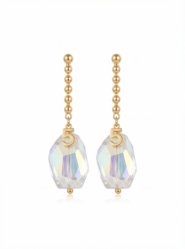 Crystal Aura Drop Earrings