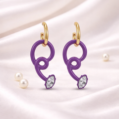 Amethyst Flow Drop Earrings