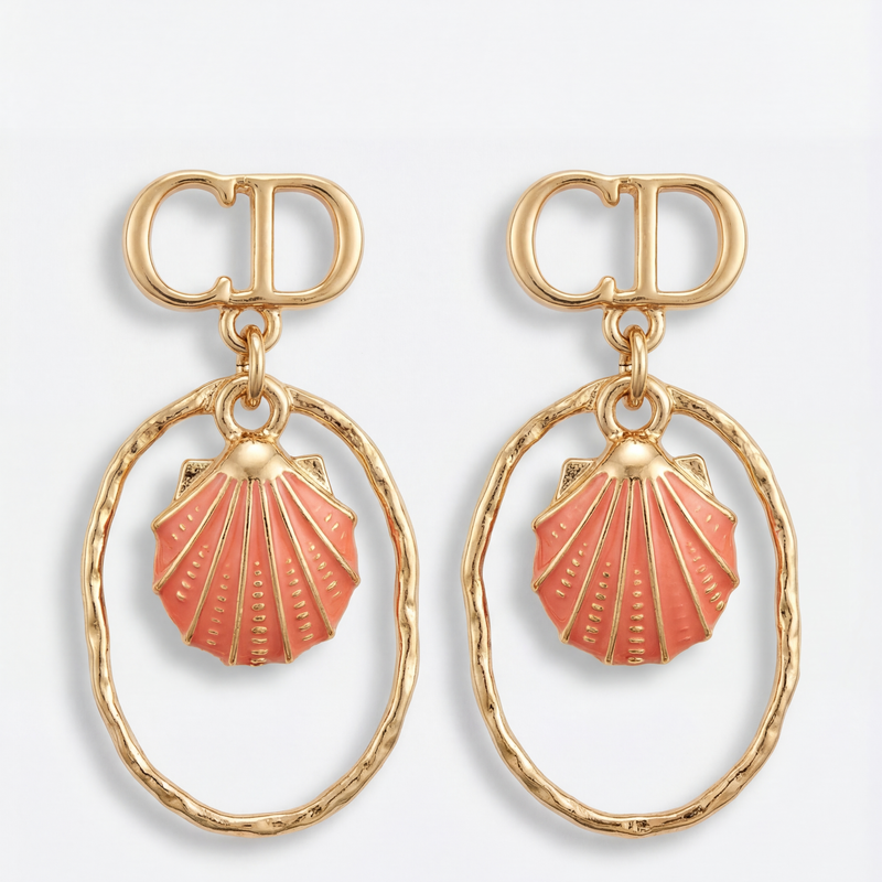 Coral Tide Drop Earrings