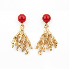 Ruby Reef Drop Earrings