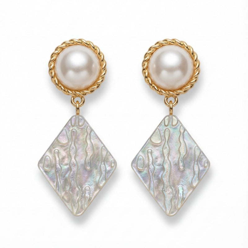Pearl Mirage Drop Earrings
