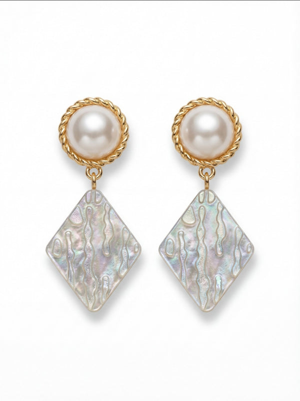Pearl Mirage Drop Earrings