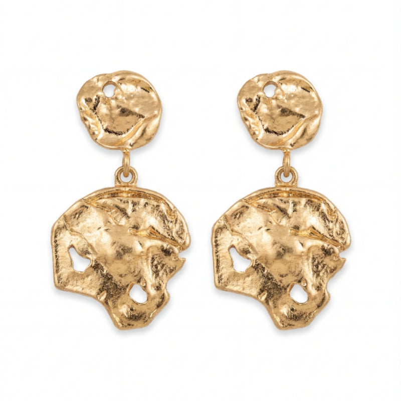 Molten Aura Drop Earrings