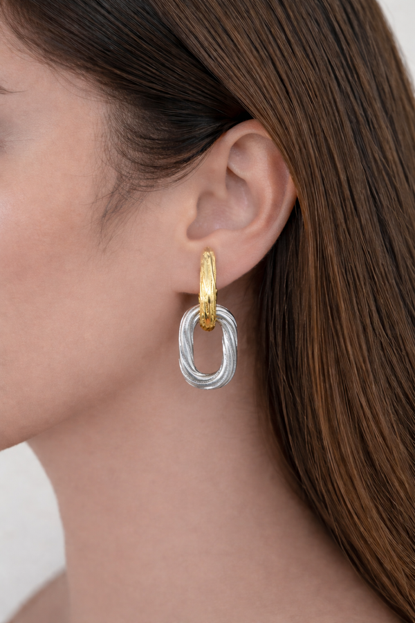 Fusion Loop Drop Earrings