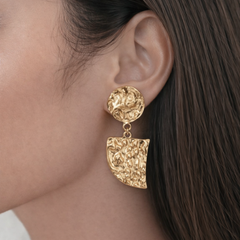 Molten Crest Drop Earrings