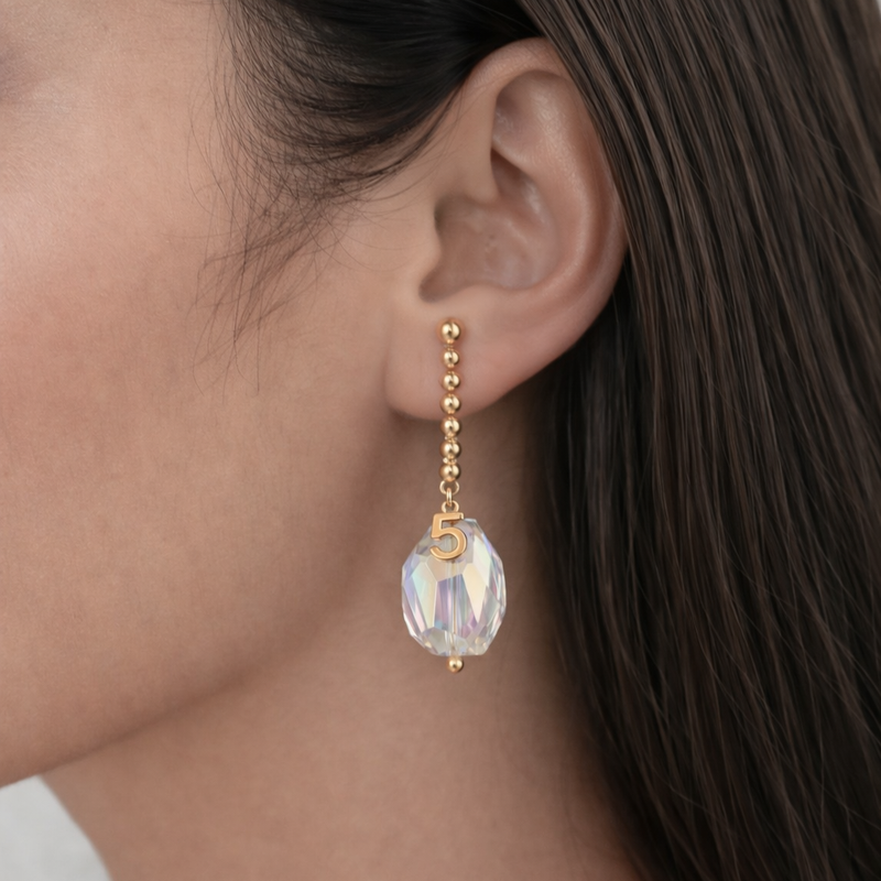 Crystal Aura Drop Earrings