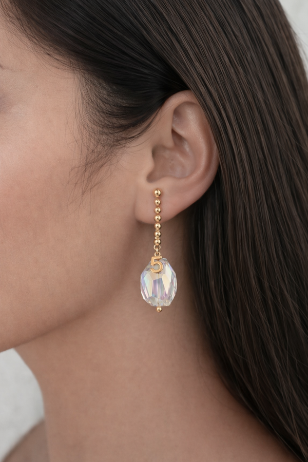 Crystal Aura Drop Earrings