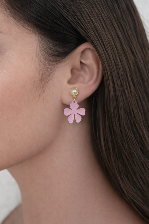 Petal Blush Drop Earrings