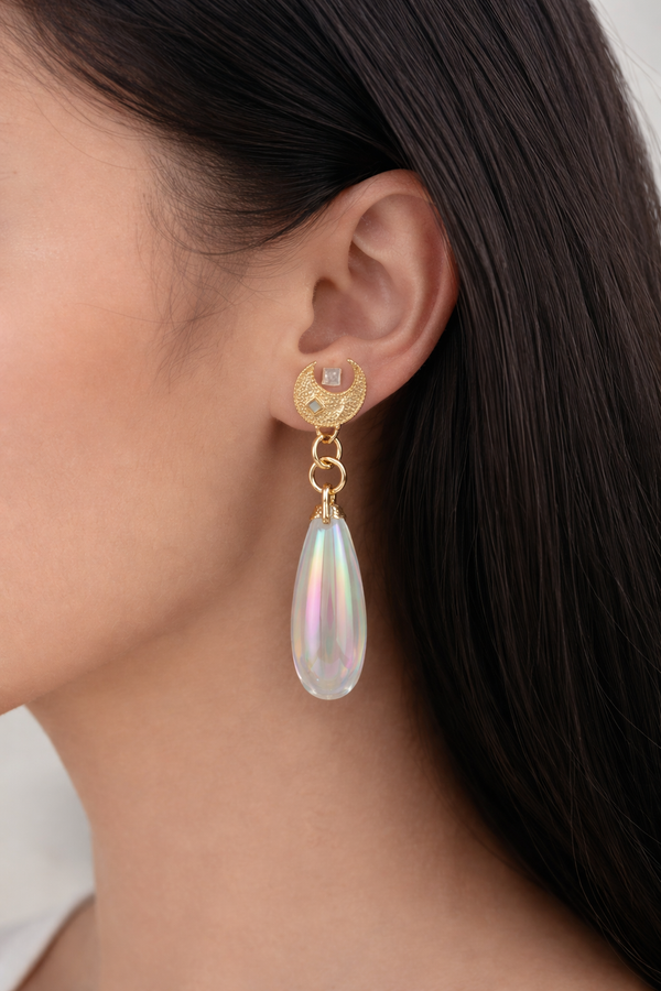 Moonlight Aura Drop Earrings