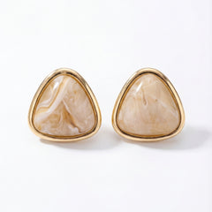 Ivory crest studs