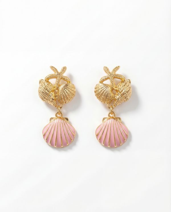 Blush Tide Drop Earrings