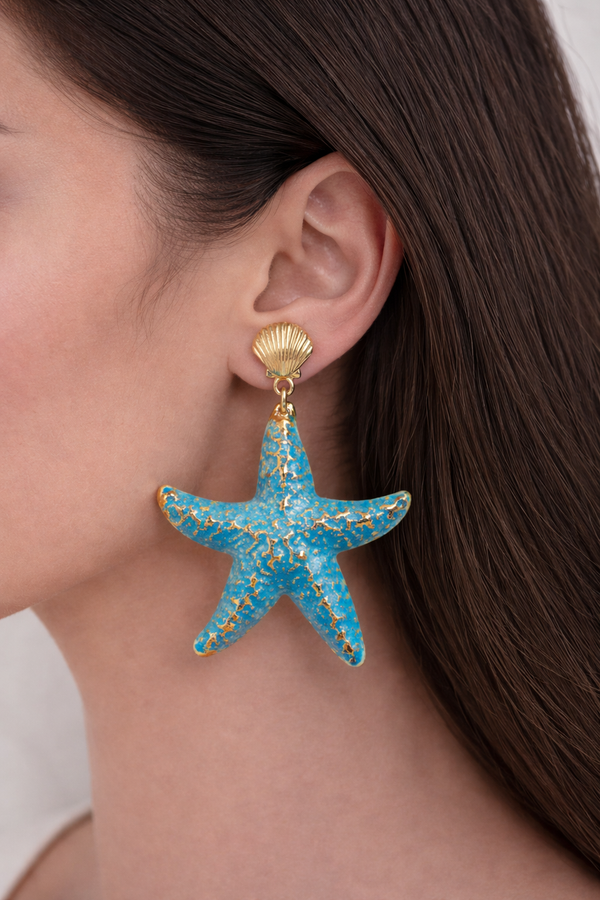 Azure Tide Drop Earrings