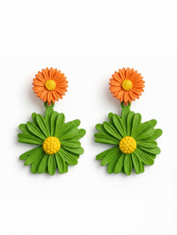 Verdant Bloom Drop Earrings