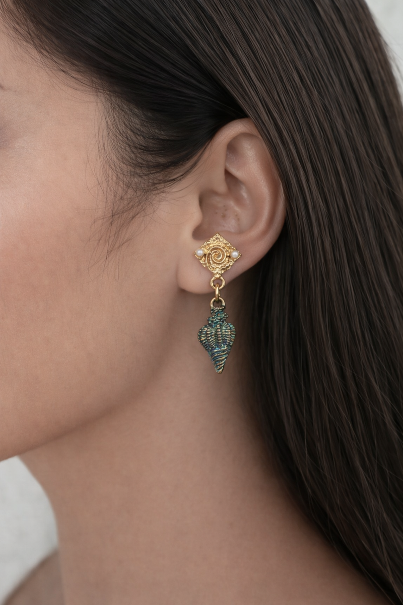 Tidal Relic Drop Earrings